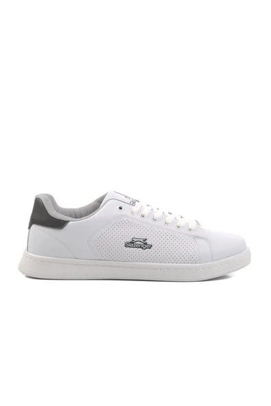 Beyaz Siyah Büyük Numara Erkek Sneaker Ayakkabı ürün görseli 1