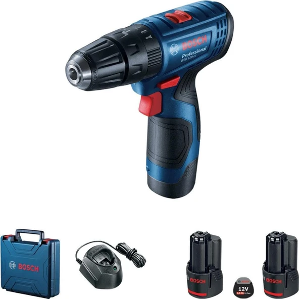 Bosch Professional GSB 120-LI 2.0Ah Çift Akülü Delme Vidalama Makinesi - 06019G8100 ürün görseli 1