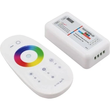 Dokunmatik uzaktan kumanda LED RGB kontrol cihazı DC 12-24V 6A 3 kanallı karartma dinamik modu 2.4G RF ürün görseli 1