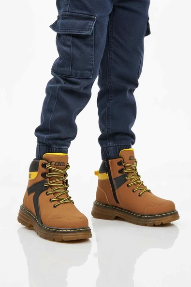 Sarı Fermuarlı Unisex Çocuk Bot ürün görseli 1