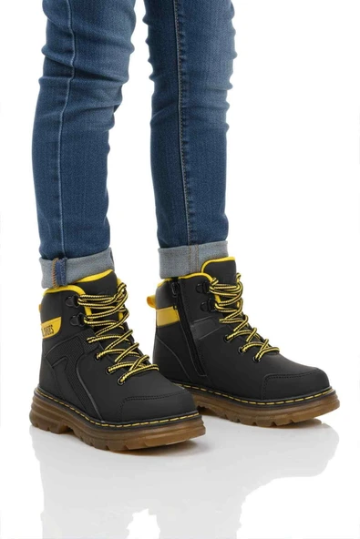 Siyah Fermuarlı Unisex Çocuk Bot ürün görseli 1