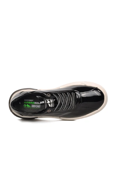 Siyah Rugan Beyaz Erkek Sneaker - Resim 4