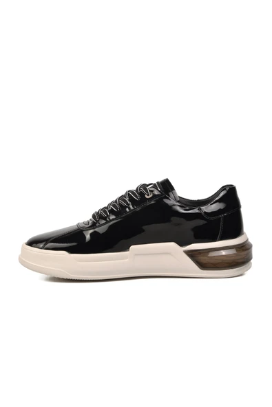 Siyah Rugan Beyaz Erkek Sneaker - Resim 2