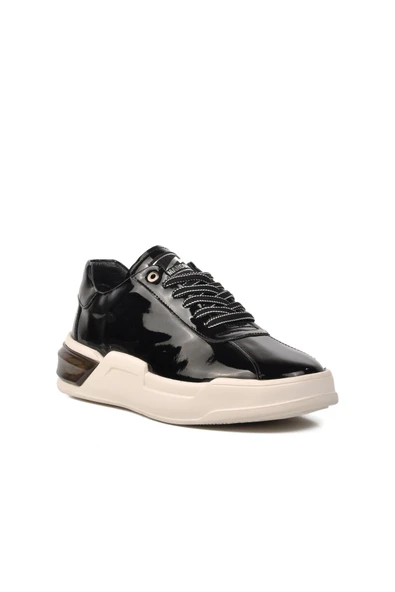 Siyah Rugan Beyaz Erkek Sneaker - Resim 3