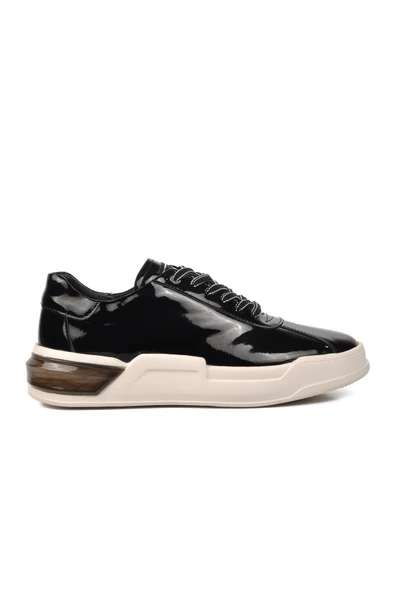 Siyah Rugan Beyaz Erkek Sneaker ürün görseli 1