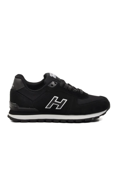 Siyah Suni Deri Unisex Sneaker ürün görseli 1