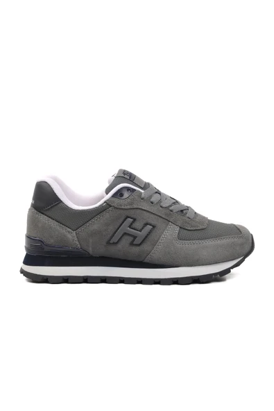 Gri Suni Deri Unisex Sneaker ürün görseli 1