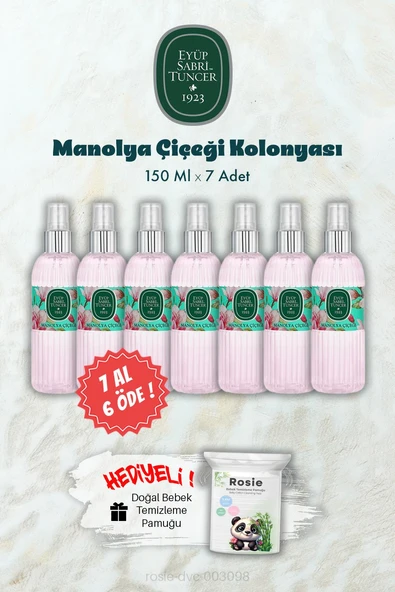 Manolya Çiçeği Kolonyası 150 ML 7 AL 6 ÖDE ve ROSIE Hediye ürün görseli 1