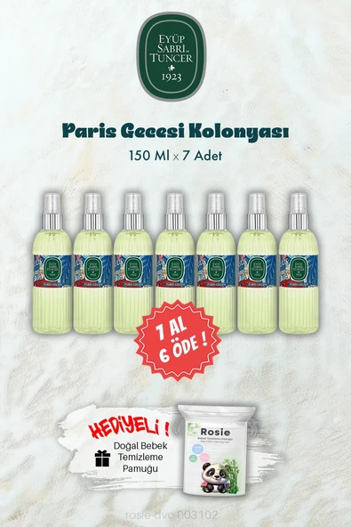 Paris Gecesi Kolonyası 150 ML 7 AL 6 ÖDE ve ROSIE Hediye ürün görseli 1