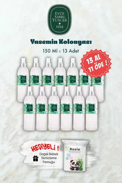 150 ML 13 AL 11 ÖDE Yasemin Kolonyası ve ROSIE Hediye ürün görseli 1