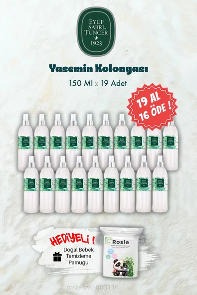 19 AL 16 ÖDE 150 ML  Yasemin Kolonyası ve ROSIE Hediye ürün görseli 1