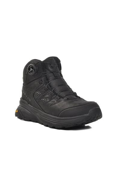 Siyah Hakiki Deri Trekking Outdoor Bot - Resim 3