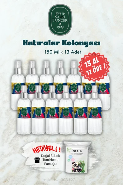 150 ML 13 AL 11 ÖDE Hatıralar Kolonyası ve ROSIE Hediye ürün görseli 1
