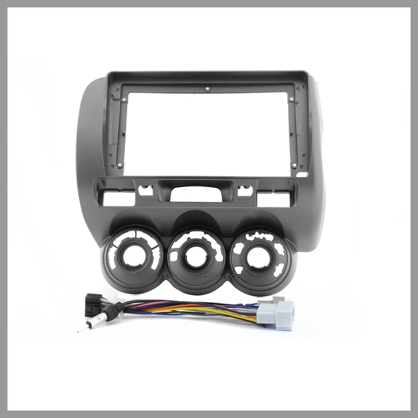 HONDA JAZZ / CITY 2002-2008 UYUMLU 9" FÜME ANDROID MULTİMEDYA ÇERÇEVESİ - SOKET ürün görseli 1
