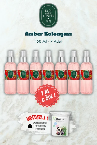 Amber Kolonyası 150 ML 7 AL 6 ÖDE ve ROSIE Hediye ürün görseli 1
