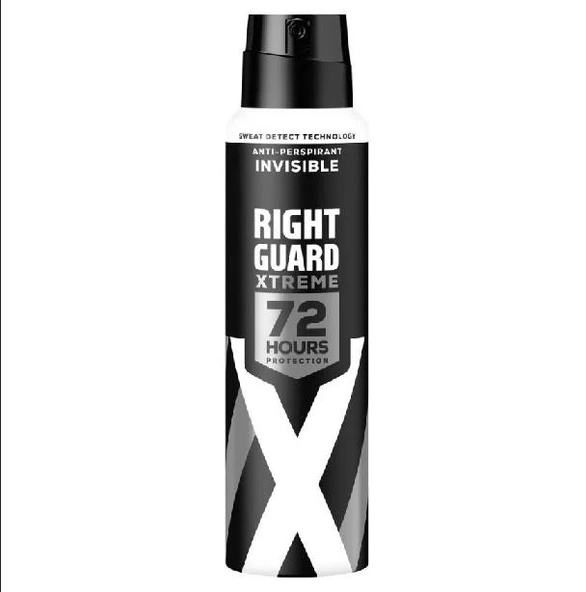 Right Guard Xtreme Invisible Erkek Deodorant 150 ml ürün görseli 1
