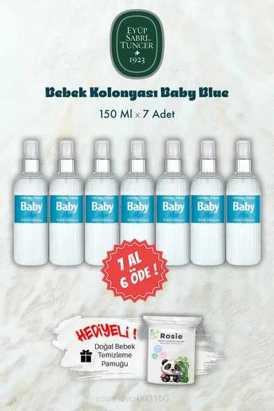Bebek Kolonyası Baby Blue 150 ML 7 AL 6 ÖDE ve ROSIE Hediye ürün görseli 1