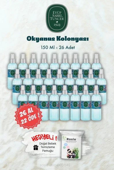 26 AL 22 ÖDE 150 ML Okyanus Kolonyası ve ROSIE Hediye ürün görseli 1