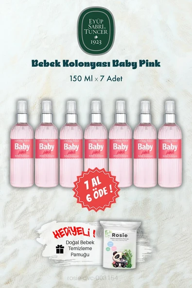 Baby Pınk 150 ML Bebek Kolonyası 7 AL 6 ÖDE ve ROSIE Hediye ürün görseli 1