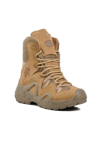 Bej Nubuk Trekking Outdoor Bot - Resim 3