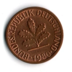 Almanya 1 Pfennig 1980-G (mp1904) ürün görseli 1
