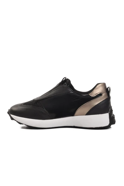 Siyah Beyaz Kadın Sneaker - Resim 2