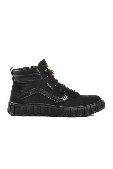 Siyah Nubuk Sneaker Erkek Bot ürün görseli 1