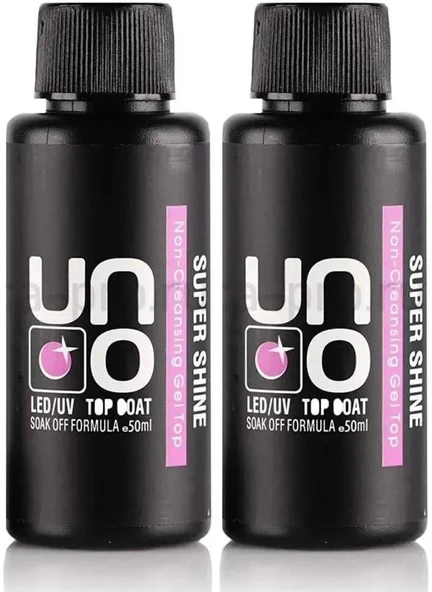Fontenay  Uno Supershine Top Coat 50 ml Silinmeyen Top Coat Bulk 2'Li Set ürün görseli 1