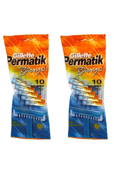 Gillette Permatik Banyo 10+10 20'lı Kullan-at Tıraş Bıçağı ürün görseli 1