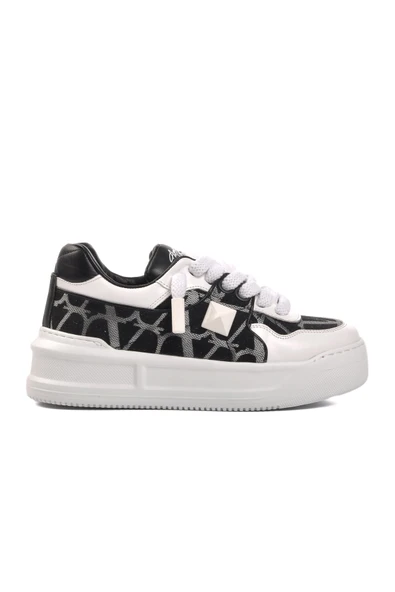 Siyah Gri Beyaz Unisex Sneaker ürün görseli 1