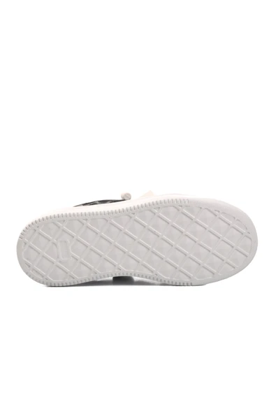 Siyah Gri Beyaz Unisex Sneaker - Resim 5
