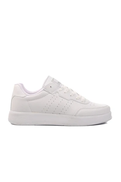 Beyaz Bağcıklı Unisex Sneaker Ayakkabı ürün görseli 1
