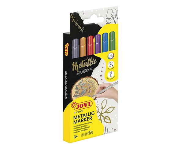 JOVI 1606M DECOR METALIK KALEMİ - 6 RENK ürün görseli 1