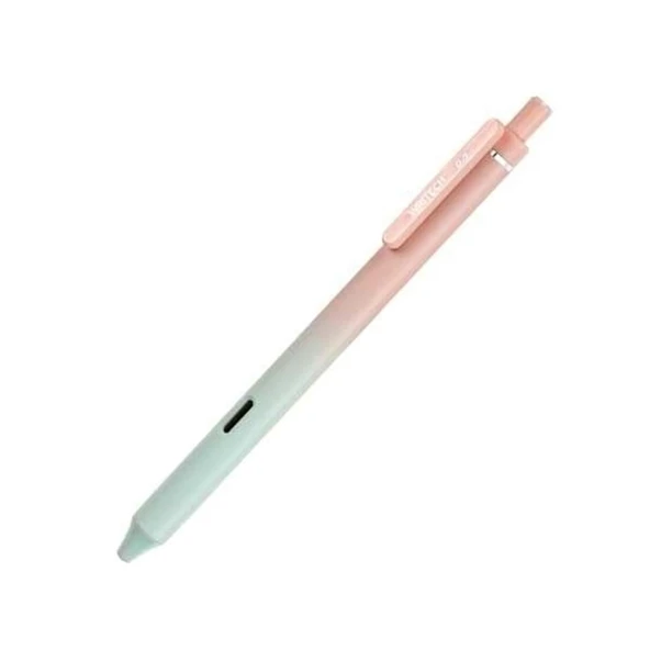 WRITECH W-0171 AURORA PEMBE-YEŞİL GÖVDE MAVİ JEL KALEM - 12'Lİ KUTU ürün görseli 1