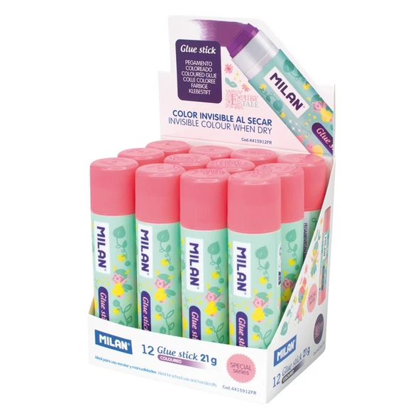 MILAN 4415912FR FAIRY TALE  MOR YAPIŞKANLI STICK YAPIŞTIRICI 21GR - 12'Lİ ürün görseli 1