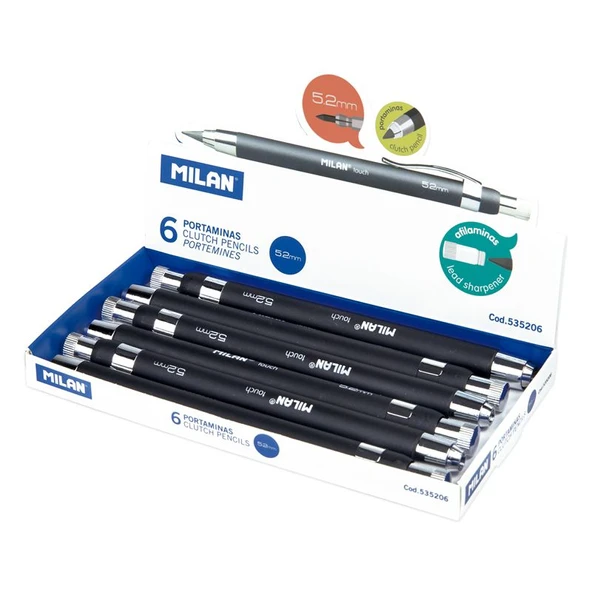 MILAN 535206 TOUCH KALIN UÇLU VERSATIL KALEM 5,2MM - 6ADET ürün görseli 1