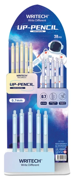 WRITECH W-5155 SPACE UP 0,7MM VERSATİL KALEM - 38'Lİ STAND ürün görseli 1