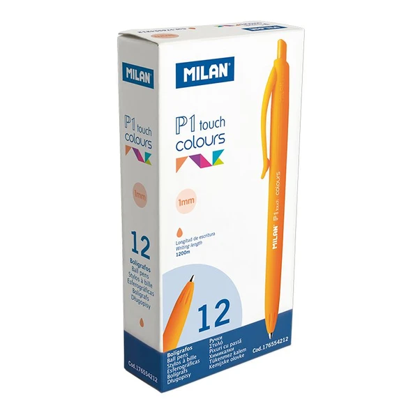 MILAN 176554212 P1 TOUCH TURUNCU TÜK KALEM - 12ADET ürün görseli 1