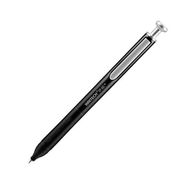 WRITECH W-0156 METAL UP SİYAH-BEYAZ GÖVDE 0,7MM SİYAH JEL KALEM - 2'Lİ ürün görseli 1