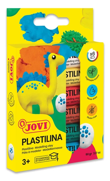 JOVI 90/6 15GR KURUMAYAN OYUN HAMURU 6 RENK - BLİSTER ürün görseli 1