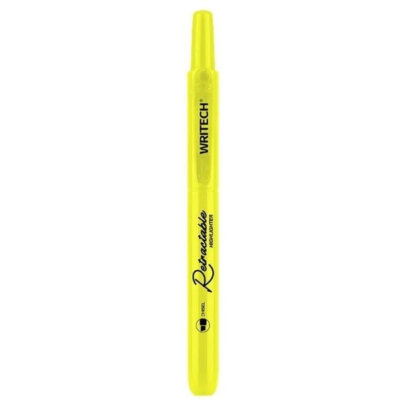 WRITECH W-805S BASMALI FOSFORLU KALEM REFILL NEON SARI - 12'Lİ KUTU ürün görseli 1