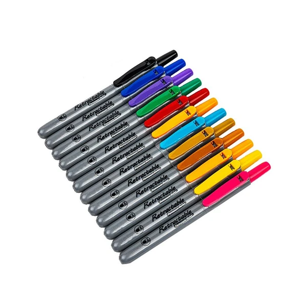WRITECH W-805P BASMALI PERMANENT KALEM YEŞİL - 12'Lİ KUTU ürün görseli 1