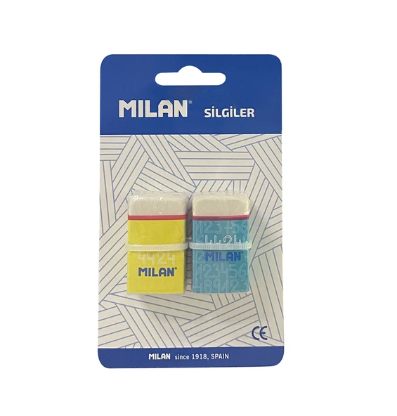 MILAN FLEXIBLE SYNT 4424/80 DİKDÖRTGEN SİLGİ BLİSTER - 2Lİ ürün görseli 1