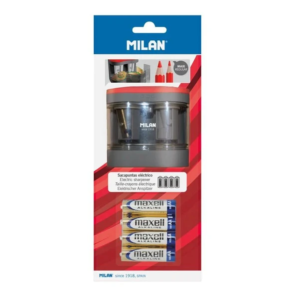 MILAN BWM10278 MAXI ELEKTRİKLİ GRİ KALEMTRAŞ BLISTER ürün görseli 1