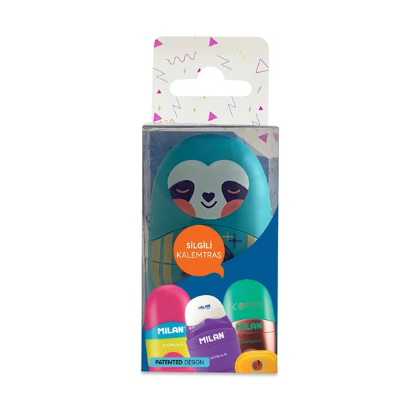 MILAN 4701116CD CAPSULE CUDDLE KALEMTRAŞ-SİLGİ BLİSTER ürün görseli 1