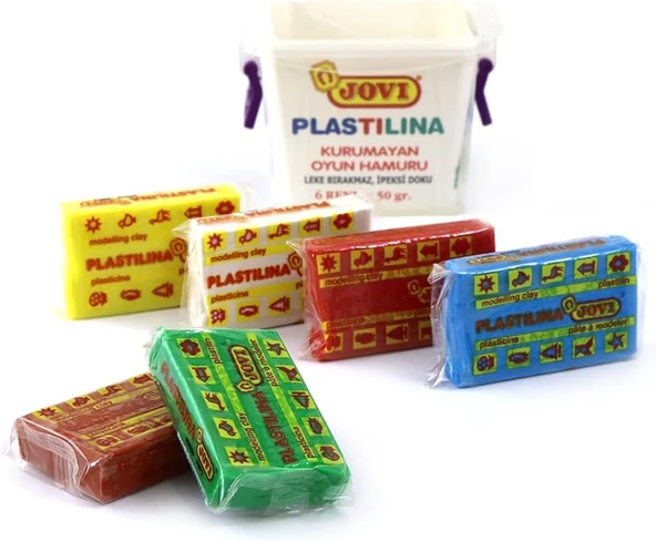 JOVI 706 50GR KURUMAYAN OYUN HAMURU 6 RENK - SAKLAMA KABI ürün görseli 1