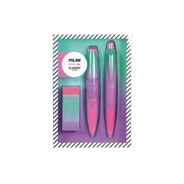 MILAN 6355SNP SUNSET PEMBE KALEM HEDİYE SET ürün görseli 1