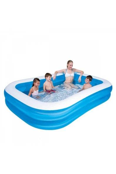 Bestway 12819 211x132x46 cm Jumbo Dikdörtgen Şişme Havuz ürün görseli 1