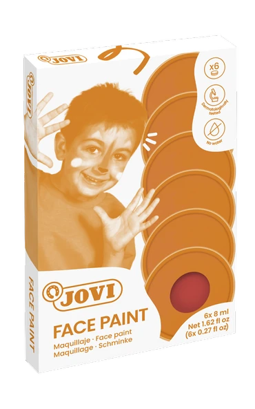 JOVI 171U KREM YÜZ BOYASI 8ML KIRMIZI - 6'LI KUTU ürün görseli 1