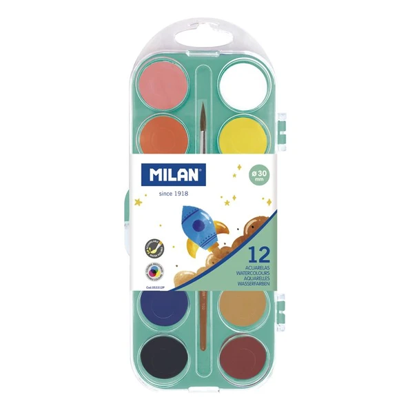 MILAN 053312P SULUBOYA OPAK RENK 30MM - 12Lİ ürün görseli 1
